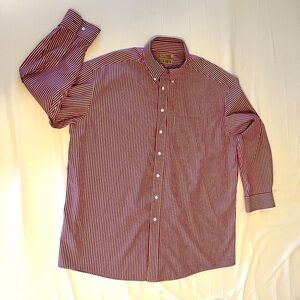 Gold Label Men’s Pinstriped Button Down Collar Shirt Men's L